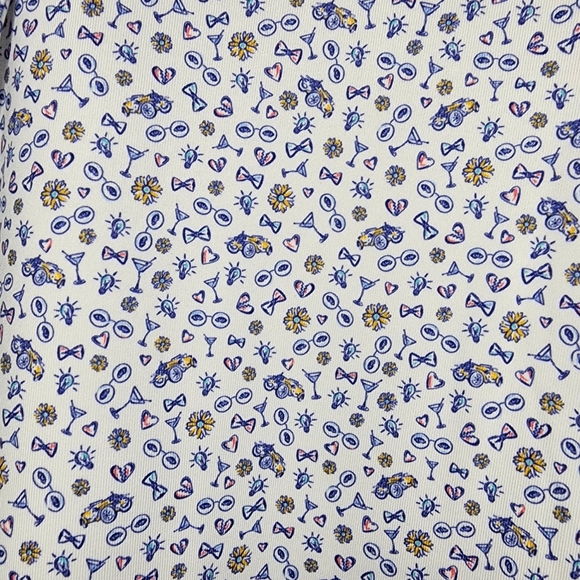 🆕️ Peter Millar Summer Comfort Mens XL NWT White Dapper Cocktail S/S Golf Polo - Picture 4 of 5